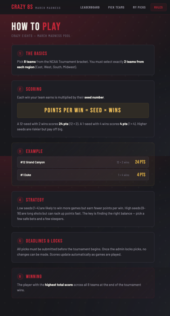 Crazy Eights — Ronin March Madness Pool 04 01 2026 10 49 AM e1775058948883