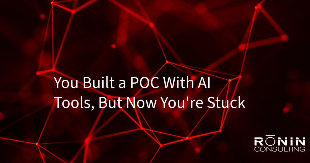 built a poc with ai tools